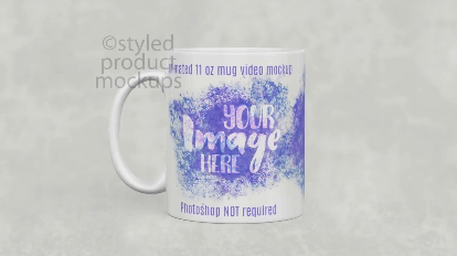 Customizable 3D Coffee Mug Mockup- a mockup mug that has details and instruction on how to use the mockup mug
