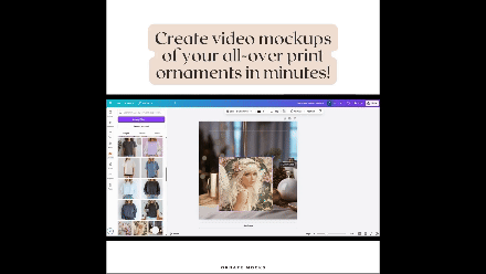 Ornament Mockups | Elevate Your Holiday Design- an ornament with graphic design of fairy with a back ground of christmas balls and decorations