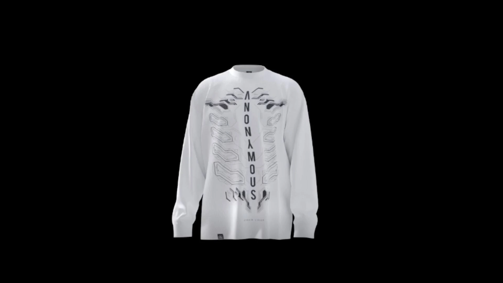 White 360 Sweatshirt Mockup- Longsleeves sweatshirt with graphic design 